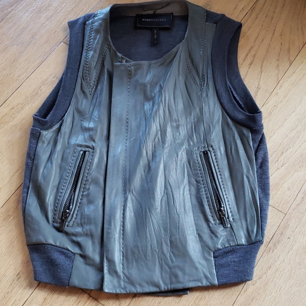 BCBGMaxAzria grey vest